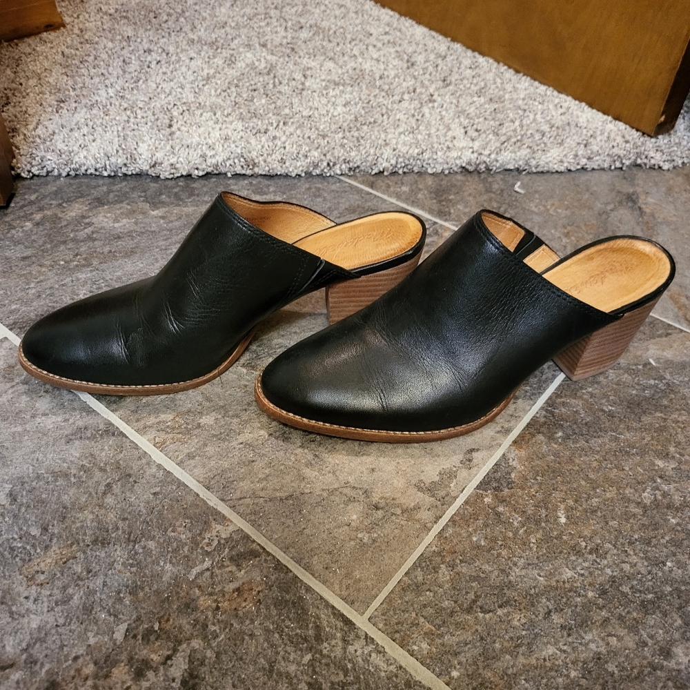 Madewell Black Harper Mules